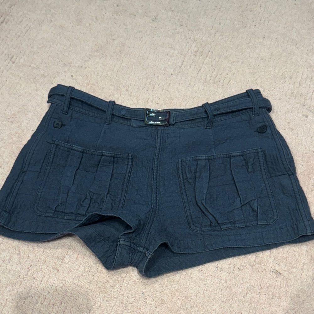 Fendi navy shorts with belt